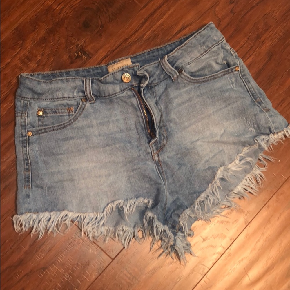 Cutoff Denim Shorts
